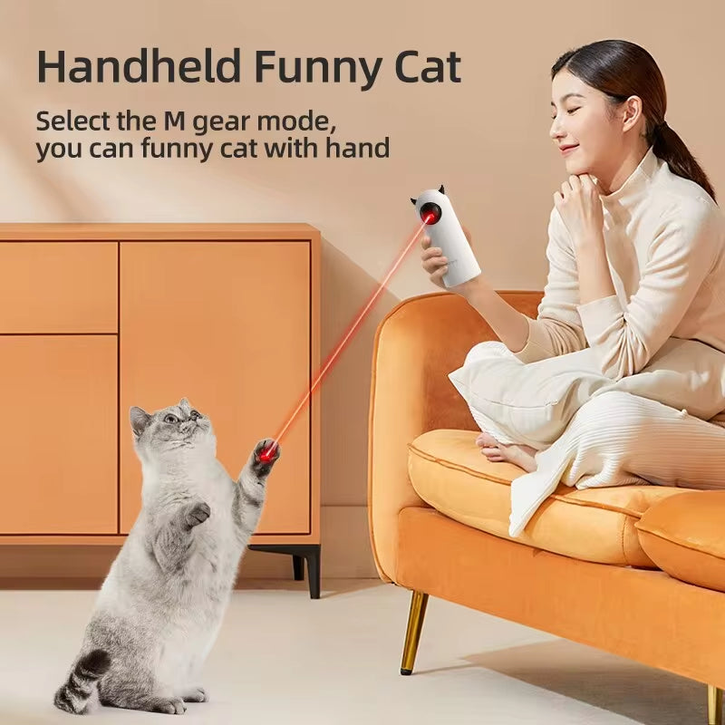 Automatic Cat Toy Interactive Smart LED Laser Indoor Cat Toy 